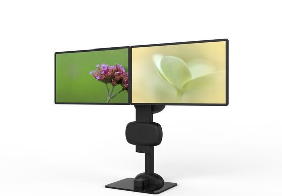 電動リフティング回転式ダブルモニターマウント 首と腰の硬直感を緩和するために